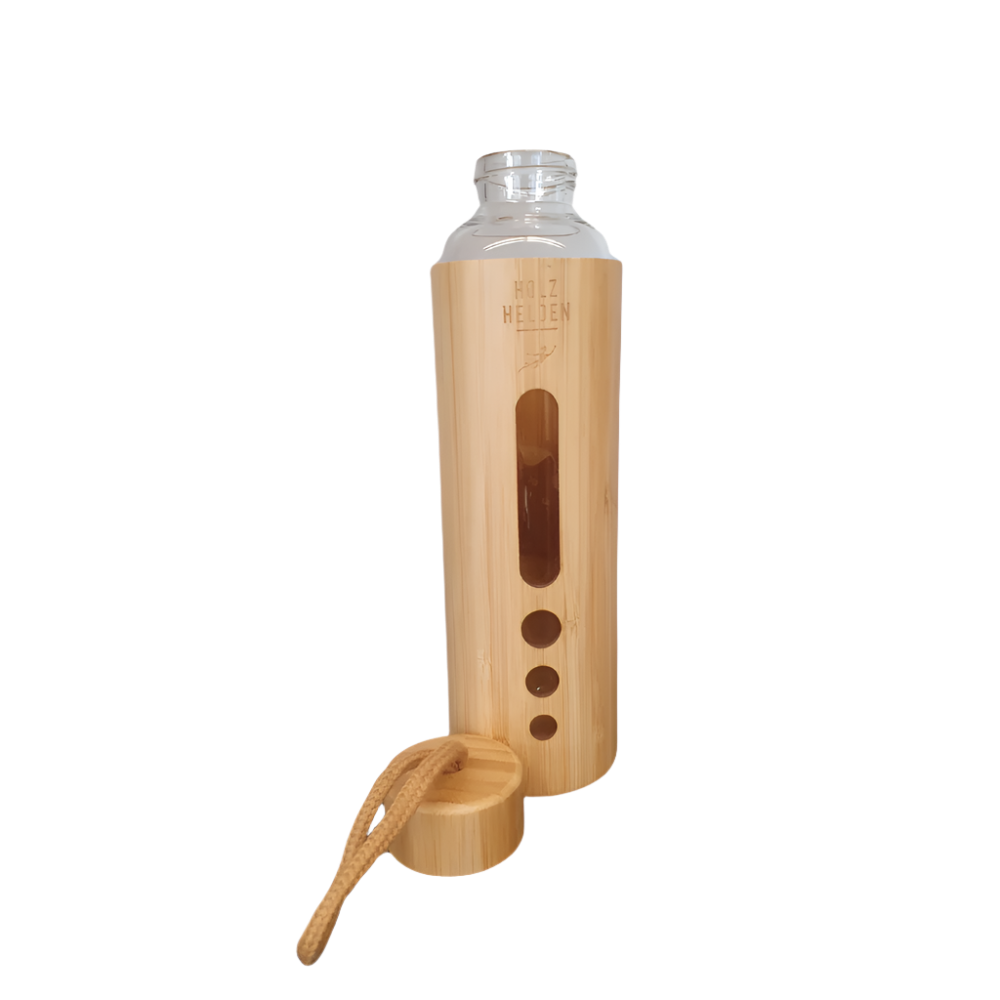 Wasserflasche Bambus mit kleiner Öffnung