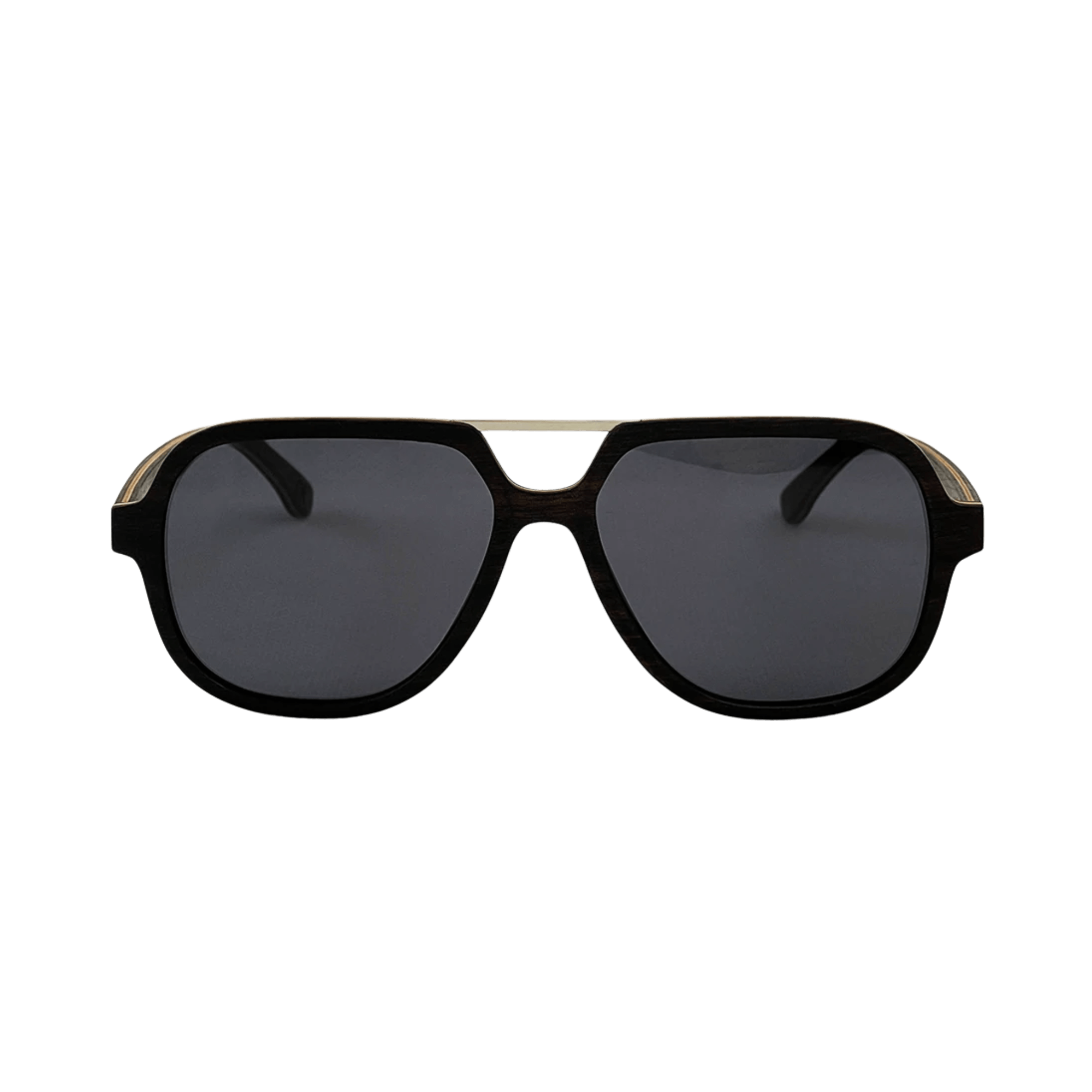 Sonnenbrille - Holz-Metall