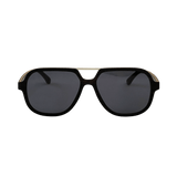 Sonnenbrille - Holz-Metall
