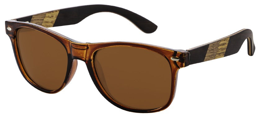 Sonnenbrille Acetat/Holz-Mix Braun