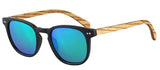 Sonnenbrille Acetat/Olivenholz Schwarz