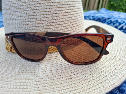 Sonnenbrille Acetat/Holz-Mix Braun