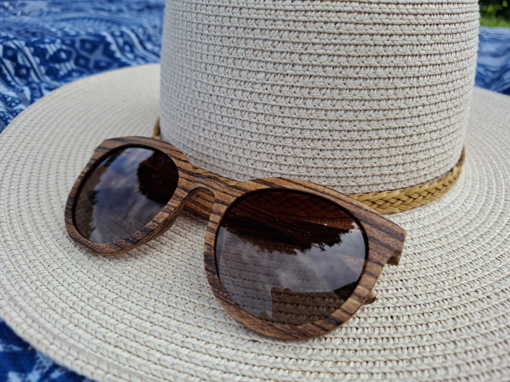 Sonnenbrille Olivenholz