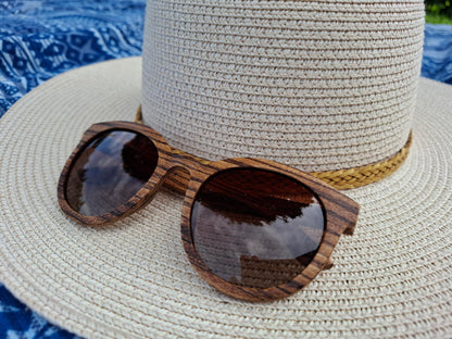 Sonnenbrille Olivenholz