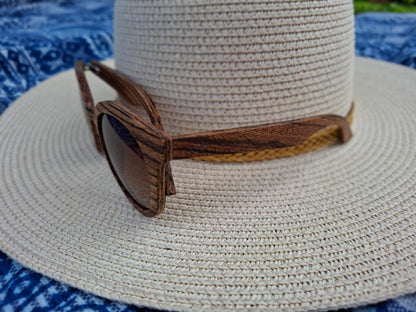 Sonnenbrille Olivenholz