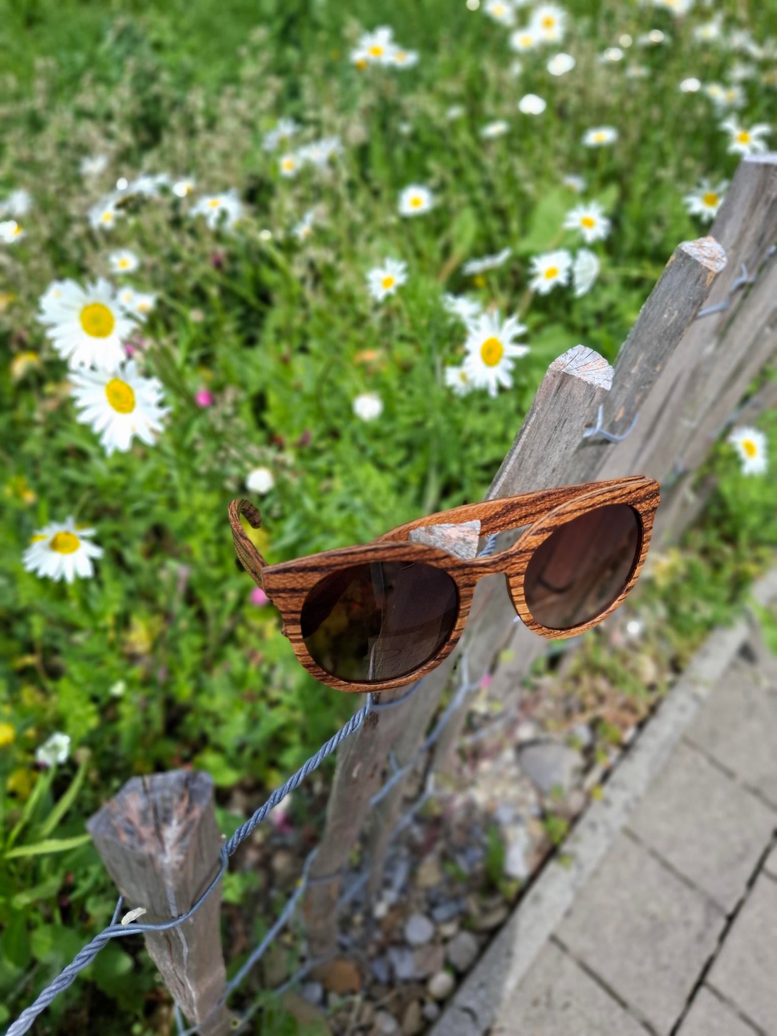 Sonnenbrille Olivenholz