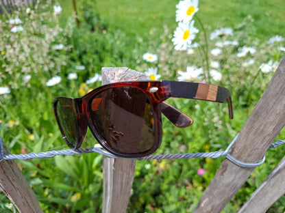 Sonnenbrille Acetat/Holz-Mix Braun