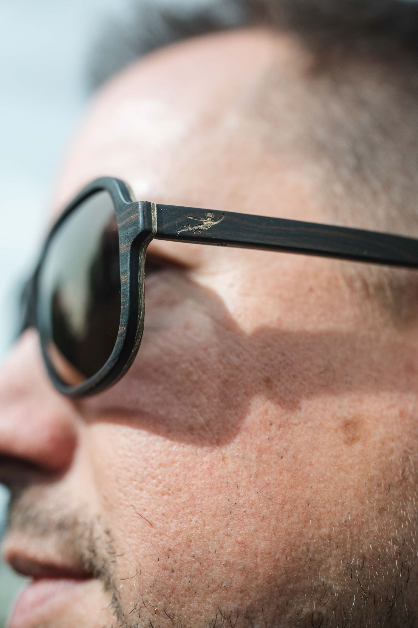 Sonnenbrille - Holz-Metall