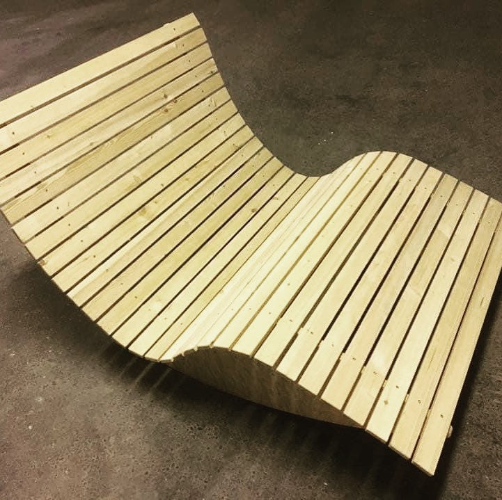 Holzschaukel 120cm Montiert