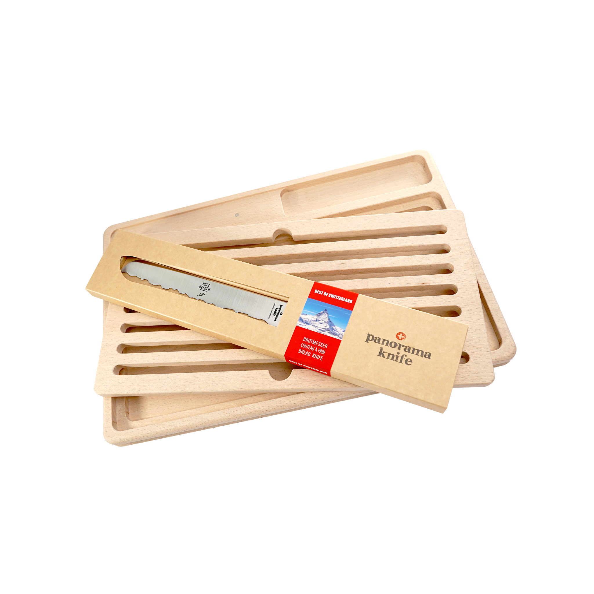 Brotbrett Set 2-teilig mit Messer