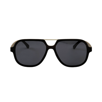 Sonnenbrille - Holz-Metall