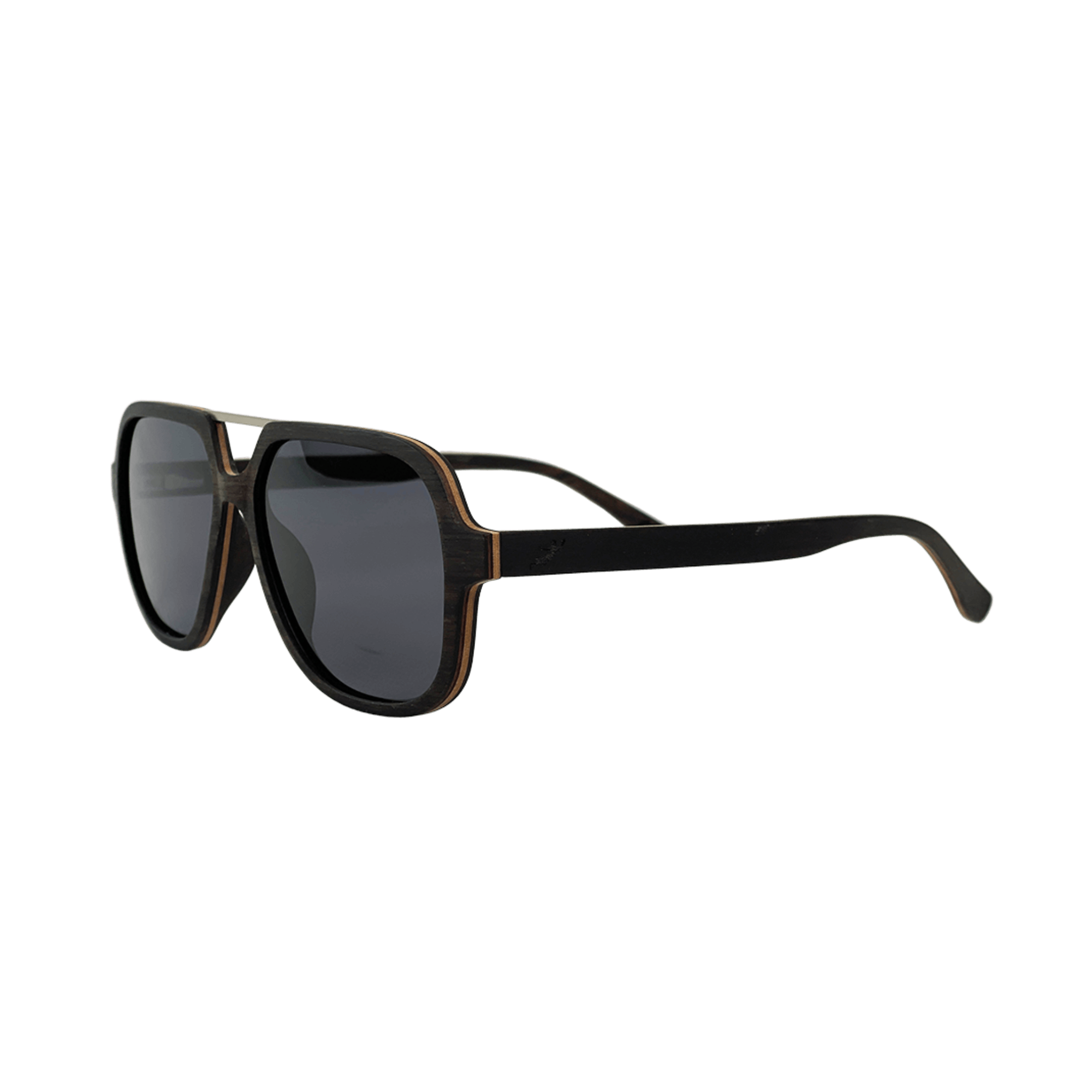 Sonnenbrille - Holz-Metall