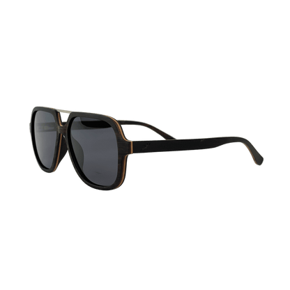 Sonnenbrille - Holz-Metall