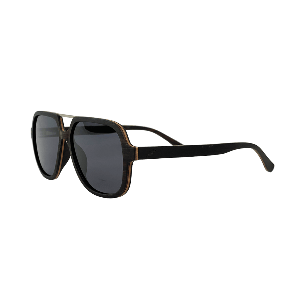 Sonnenbrille - Holz-Metall