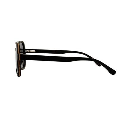 Sonnenbrille - Holz-Metall